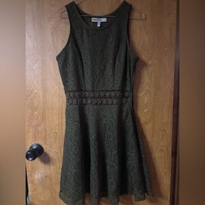 Bailey Blue Olive Lace Mini Dress